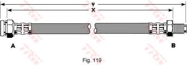 Latiguillos de freno delantero TRW PHB267 precio, desde 12,86 EUR