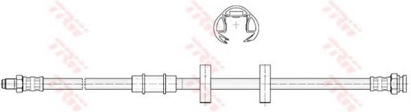 Latiguillo de freno delantero PHB327 TRW