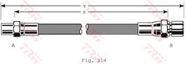 Latiguillos de freno delantero TRW PHB204 precio, desde 11,79 EUR