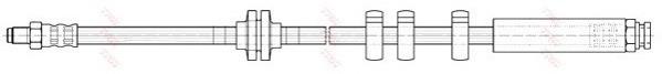 Latiguillos de freno delantero PHB450 TRW