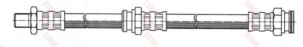 Tubo flexible de frenos delantero derecho 4621020J00 Nissan