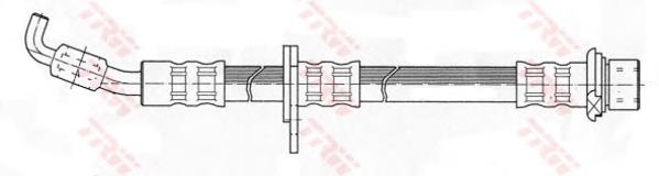 Tubo flexible de frenos delantero izquierdo PHB389 TRW