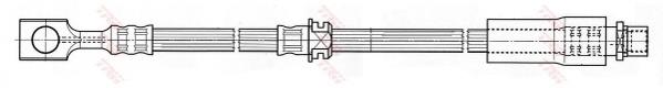Latiguillos de freno delantero PHD538 TRW