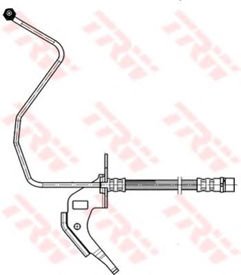 PHD564 TRW tubo flexible de frenos trasero derecho