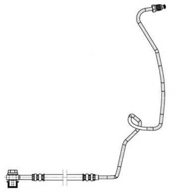 Tubo flexible de frenos trasero izquierdo TRW PHD941