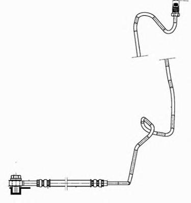 PHD942 TRW Manguera de freno trasero derecho