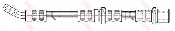 Tubo flexible de frenos trasero derecho PHD443 TRW