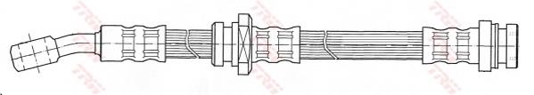 PHD478 TRW latiguillo de freno delantero