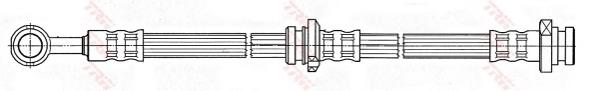PHD488 TRW latiguillo de freno trasero izquierdo