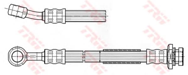 Tubo flexible de frenos delantero derecho 5154081A00 Suzuki