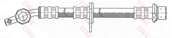 Tubo flexible de frenos trasero derecho PHD373 TRW