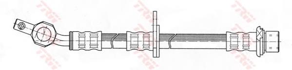 Tubo flexible de frenos trasero izquierdo PHD374 TRW
