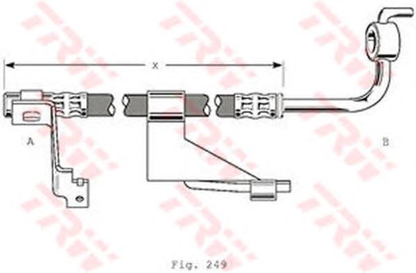 Comprar PHD364 TRW Latiguillos de freno delantero izquierdo