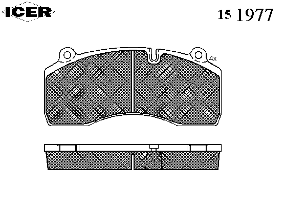 151977 Icer pastillas de freno delanteras