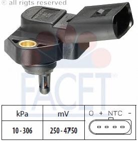 103073 Facet sensor de presion de carga (inyeccion de aire turbina)