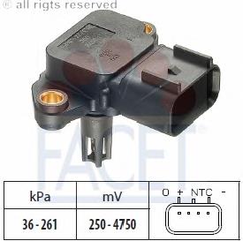 Sensor de presión de sobrealimentación 103076 Facet