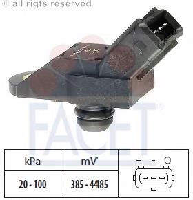 Sensor De Presion Del Colector De Admision 103010 Facet