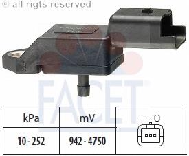 103134 Facet sensor de presion del colector de admision