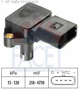 Sensor de presión del aire de admisión Facet 103084