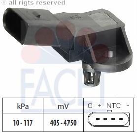 Sensor de presión del aire de admisión Facet 103090