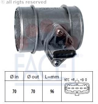 Sensor De Flujo De Aire/Medidor De Flujo (Flujo de Aire Masibo) 101257 Facet