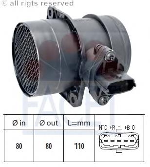 101311 Facet sensor de flujo de aire/medidor de flujo (flujo de aire masibo)