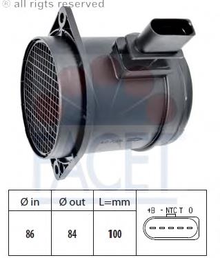 10.1329 Facet sensor de flujo de aire/medidor de flujo (flujo de aire masibo)