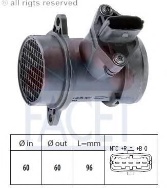 101379 Facet sensor de flujo de aire/medidor de flujo (flujo de aire masibo)