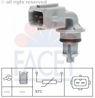 Sensor de temperatura del aire de admisión 104005 Facet