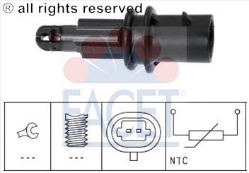 Sensor, temperatura del aire de admisión Opel Astra 51, 52, F35, M35
