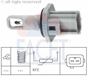 Comprar 104017 Facet Sensor de temperatura del aire de admisión