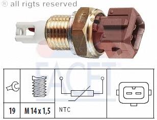 10.4016 Facet sensor, temperatura del aire de admisión