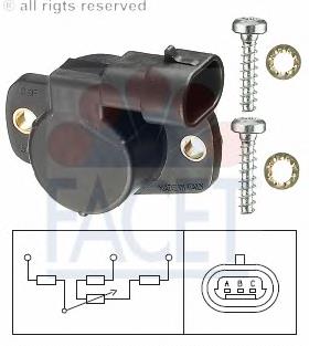 Sensor, posición mariposa Fiat 500 312