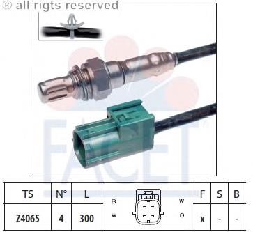 107592 Facet sonda lambda sensor de oxigeno post catalizador