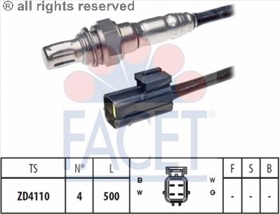 108102 Facet sonda lambda sensor de oxigeno post catalizador