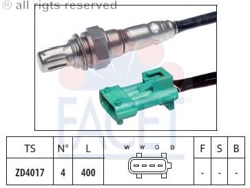 Sensor de oxígeno previo al catalizador 108068 Facet
