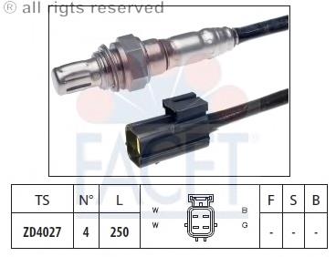 Sonda Lambda Sensor De Oxigeno Para Catalizador 108071 Facet