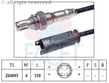 Sonda Lambda Sensor De Oxigeno Post Catalizador 108079 Facet