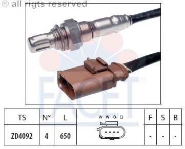 10.8057 Facet sonda lambda sensor de oxigeno para catalizador