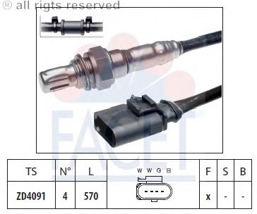 107931 Facet sonda lambda sensor de oxigeno post catalizador