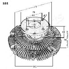 Comprar VC101 Japan Parts Embrague viscoso de ventilador