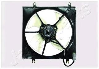 VNT191005 Japan Parts difusor de radiador, ventilador de refrigeración, condensador del aire acondicionado, completo con motor y rodete