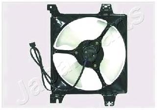 Difusor de radiador, ventilador de refrigeración, condensador del aire acondicionado, completo con motor y rodete Mitsubishi Galant (EA)