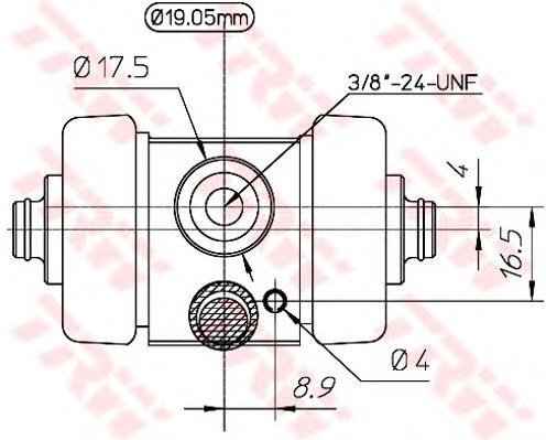 Cilindro de freno de rueda trasera TRW BWD194 precio, desde 13,58 EUR