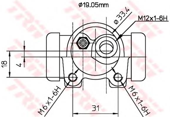 Comprar 6235725 Villar Cilindro de freno de rueda trasera
