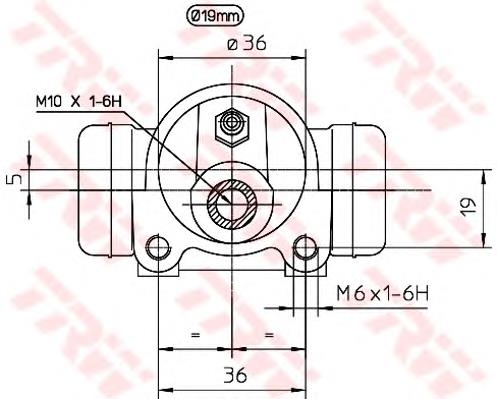 Comprar BWD121 TRW Cilindro de freno de rueda trasera
