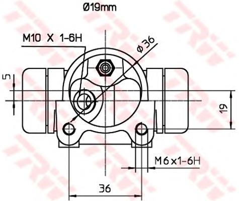 Cilindro de freno de rueda trasera TRW BWD136 precio, desde 25,50 EUR