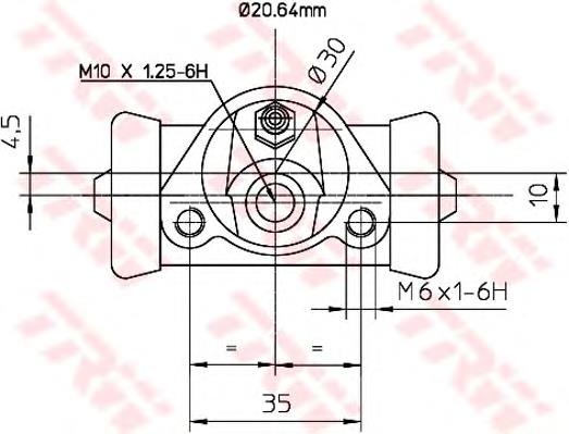 Comprar BWF150 TRW Cilindro de freno de rueda trasera