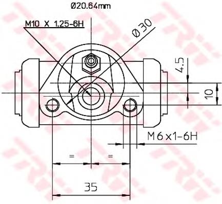 Comprar BWF144 TRW Cilindro de freno de rueda trasera