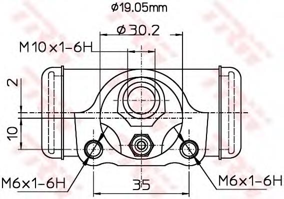 Cilindro de freno de rueda trasero 4755042020 Toyota